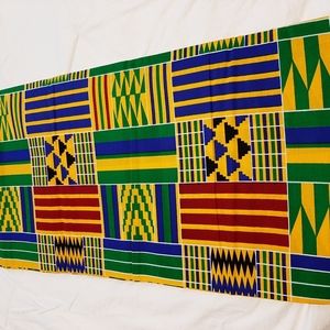 African Kente Print Ankara Fabric